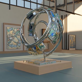 Inkshadow style, Midjourney V6.1: abstract 3D render