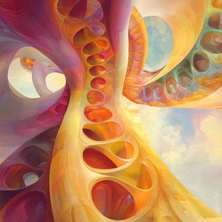 Chromogear Anime style, Midjourney V6.1: abstract 3D render
