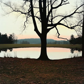 Petalclay style, Midjourney V6.1: realistic landscape photograph of quiet dawn