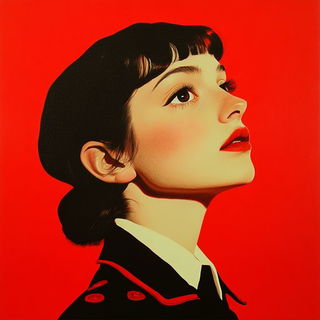 Petalclay style, Midjourney V6.1: photographic portrait of female protagonist