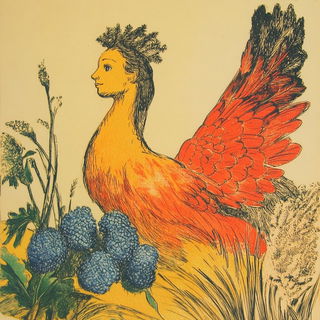 Virelith style, Midjourney V6.1: traditional folk art