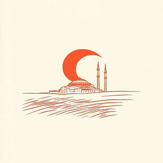 Virelith style, Midjourney V6.1: bold minimalist logo design for Istanbul city municipal services