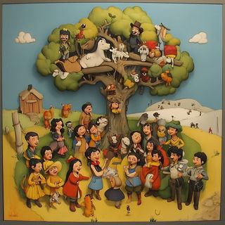 Pinkwire Fairground style, Midjourney V6.1: traditional folk art