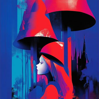 Celcut Terraforma style, Midjourney V6.1: retro fairy-tale illustration
