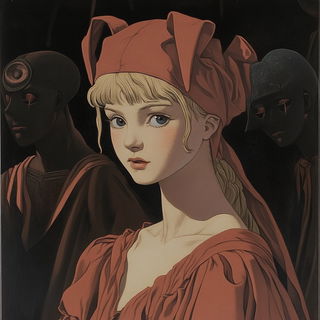 Antlerstep Ink style, Midjourney V6.1: classical 18th-century oil painting