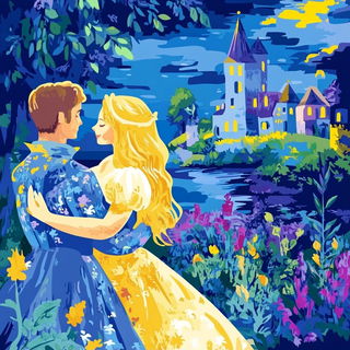 Archmetallia style, Midjourney V6.1: retro fairy-tale illustration