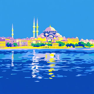 Archmetallia style, Midjourney V6.1: bold minimalist logo design for Istanbul city municipal services