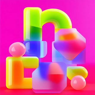 Castellinette style, Midjourney V6.1: abstract 3D render