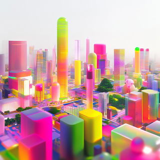 Castellinette style, Midjourney V6.1: megacity with futuristic bioarchitecture