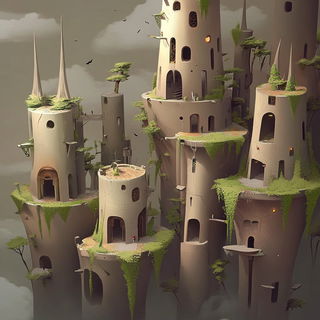 Ragpaper Anatomics style, Midjourney V6.1: megacity with futuristic bioarchitecture