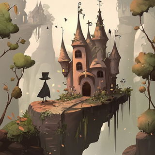 Ragpaper Anatomics style, Midjourney V6.1: retro fairy-tale illustration