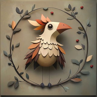 Ragpaper Anatomics style, Midjourney V6.1: traditional folk art