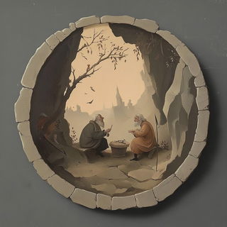 Ragpaper Anatomics style, Midjourney V6.1: classical 18th-century oil painting