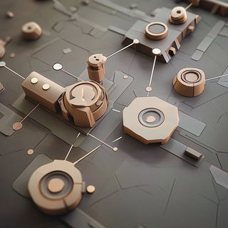 Ragpaper Anatomics style, Midjourney V6.1: technical infrastructure blueprint schematics