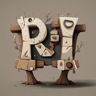 Ragpaper Anatomics style, Midjourney V6.1: typographic composition with large letters
