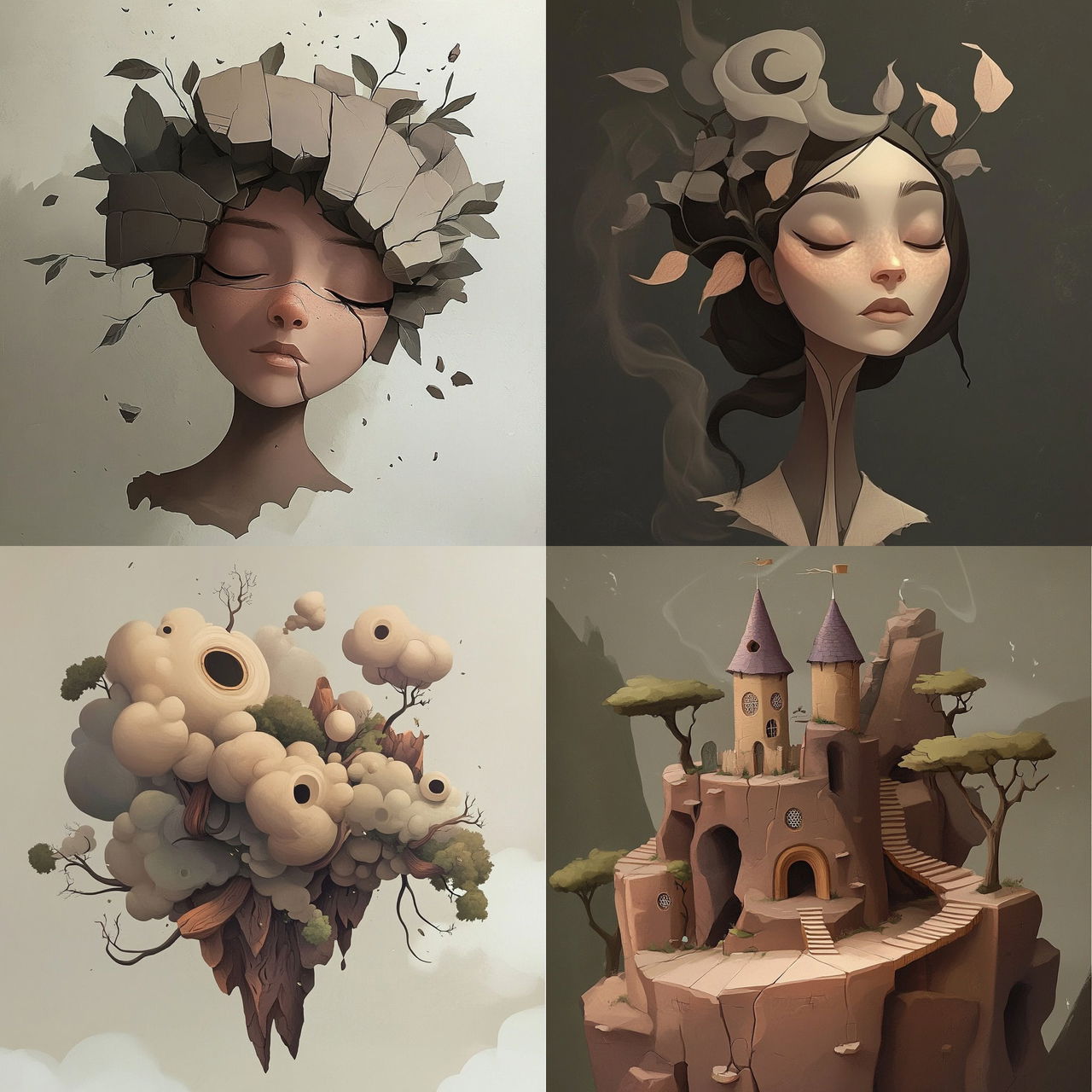 Ragpaper Anatomics style, Midjourney V6.1, render 1 of 4