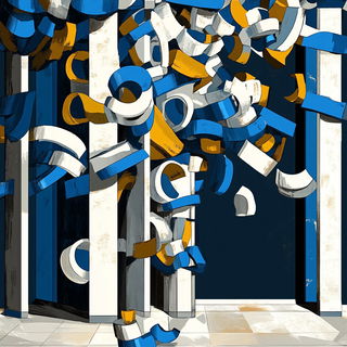 Chromapulp style, Midjourney V6.1: typographic composition with large letters