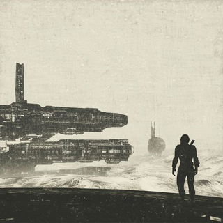 Spectraposter style, Midjourney V6.1: cinematic shot from sci-fi movie