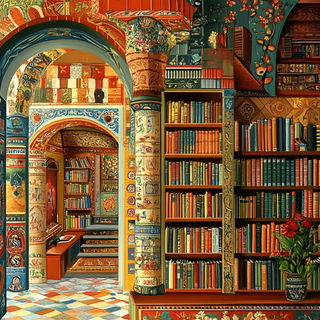 Vitrail Serpentarium style, Midjourney V6.1: Midlibrary