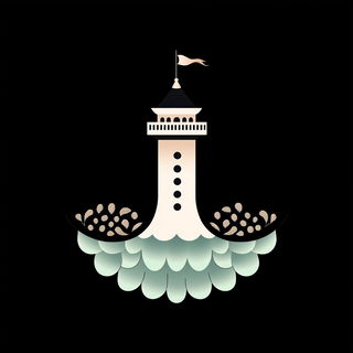 Xanthophyll Falls style, Midjourney V6.1: bold minimalist logo design for Istanbul city municipal services