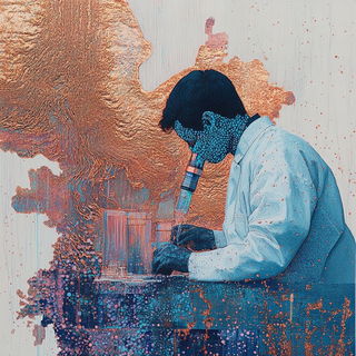 Ruinwire Gothic style, Midjourney V6.1: editorial illustration for popular scientific magazine cover