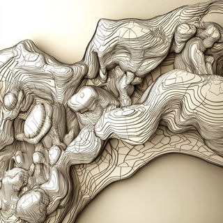 Sunleaf Illumination style, Midjourney V6.1: abstract 3D render