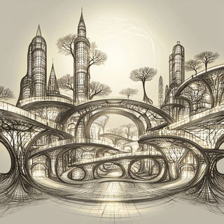 Sunleaf Illumination style, Midjourney V6.1: megacity with futuristic bioarchitecture