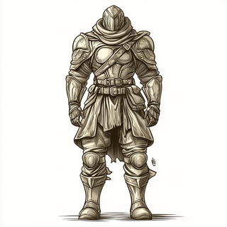 Sunleaf Illumination style, Midjourney V6.1: concept art character design of retropunk steam knight
