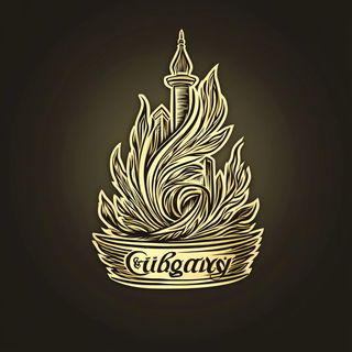 Sunleaf Illumination style, Midjourney V6.1: bold minimalist logo design for Istanbul city municipal services