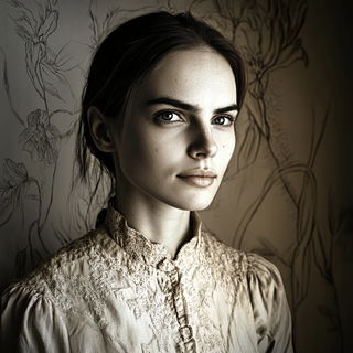 Sunleaf Illumination style, Midjourney V6.1: photographic portrait of female protagonist