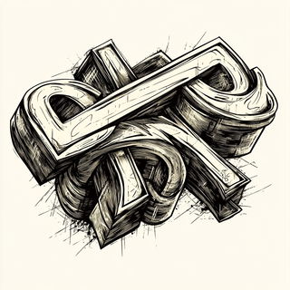 Sunleaf Illumination style, Midjourney V6.1: typographic composition with large letters