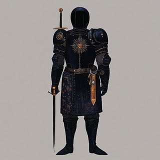 Mythocascade style, Midjourney V6.1: concept art character design of retropunk steam knight