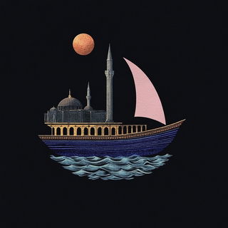 Mythocascade style, Midjourney V6.1: bold minimalist logo design for Istanbul city municipal services