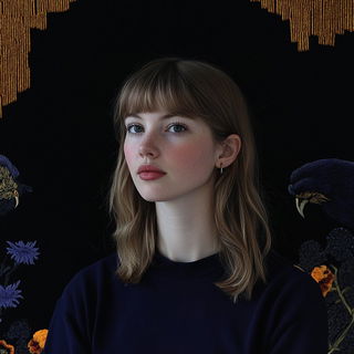 Mythocascade style, Midjourney V6.1: photographic portrait of female protagonist