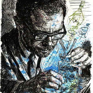 Florapulp style, Midjourney V6.1: editorial illustration for popular scientific magazine cover