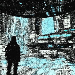 Florapulp style, Midjourney V6.1: cinematic shot from sci-fi movie