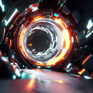 Toucansurge style, Midjourney V6.1: abstract 3D render