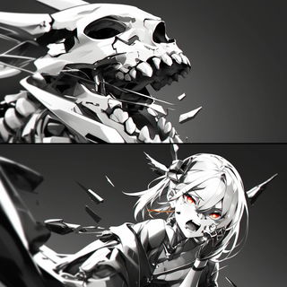 Toucansurge style, Midjourney V6.1: black-and-white manga comic strip