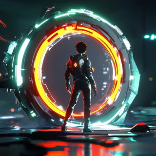 Toucansurge style, Midjourney V6.1: cinematic shot from sci-fi movie