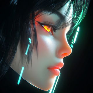 Toucansurge style, Midjourney V6.1: photographic portrait of female protagonist