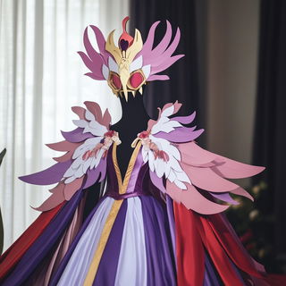 Anvilpop style, Midjourney V6.1: haute-couture fashion outfit