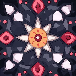Anvilpop style, Midjourney V6.1: creative pattern composition