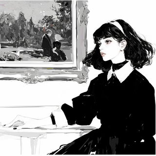 Petalrouse style, Midjourney V6.1: black-and-white manga comic strip