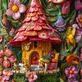 Inkshan style, Midjourney V6.1: retro fairy-tale illustration