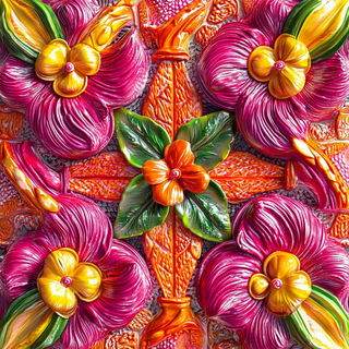 Inkshan style, Midjourney V6.1: creative pattern composition