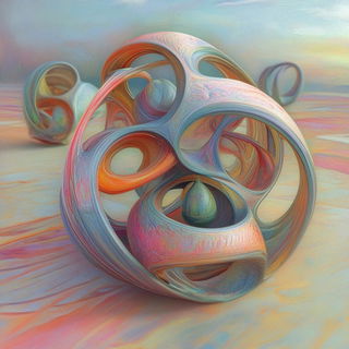 Redmouth Taffeta style, Midjourney V6.1: abstract 3D render