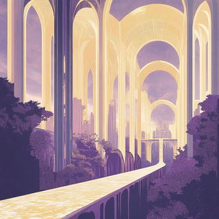 Impastorift style, Midjourney V6.1: megacity with futuristic bioarchitecture