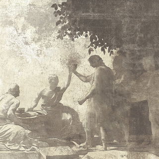 Quinacridone Afterrain style, Midjourney V6.1: classical 18th-century oil painting