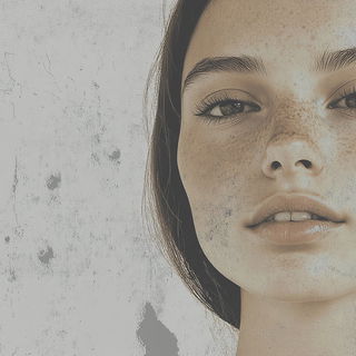 Quinacridone Afterrain style, Midjourney V6.1: photographic portrait of female protagonist