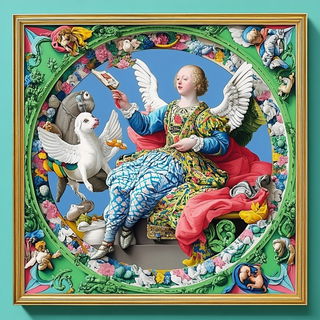 Navyflame Fantasmata style, Midjourney V6.1: classical 18th-century oil painting